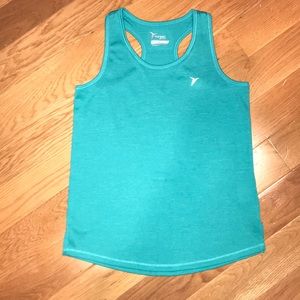 Teal athletic tank top